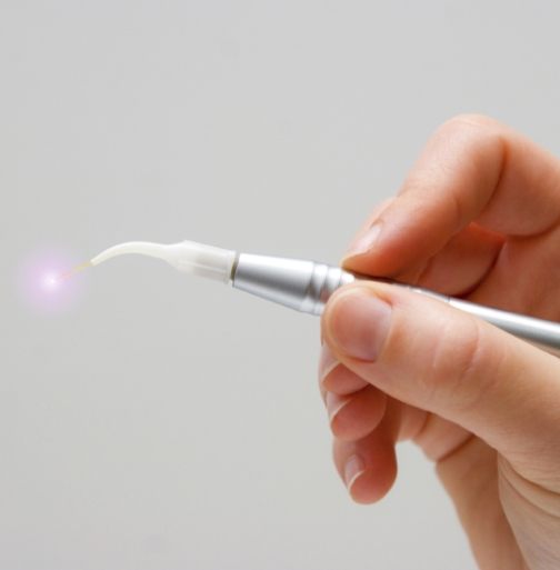 Animated laser dentistry hand tool